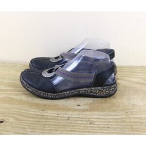 Rieker Shoes 7.5 Black Multicolor Antistress Daisy Caribou Schwarz 38 Medallion